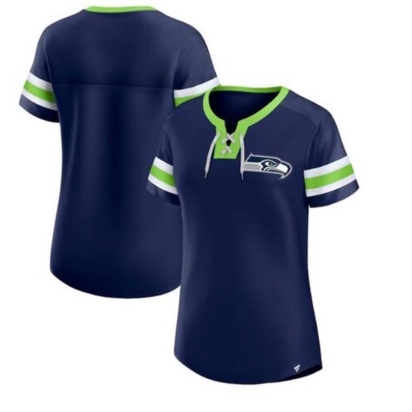 Fanatics NFL Seattle Seahawks Blue and Green Lave Up Game Day Top 2XL - Picture 1 of 4